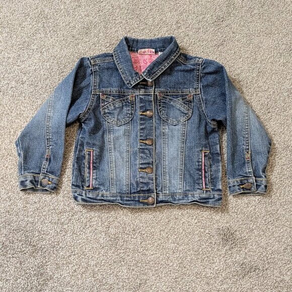LEVI STRAUSS SIGNATURE Blue Denim Jean Jacket; Size Girl 3T - Picture 1 of 4
